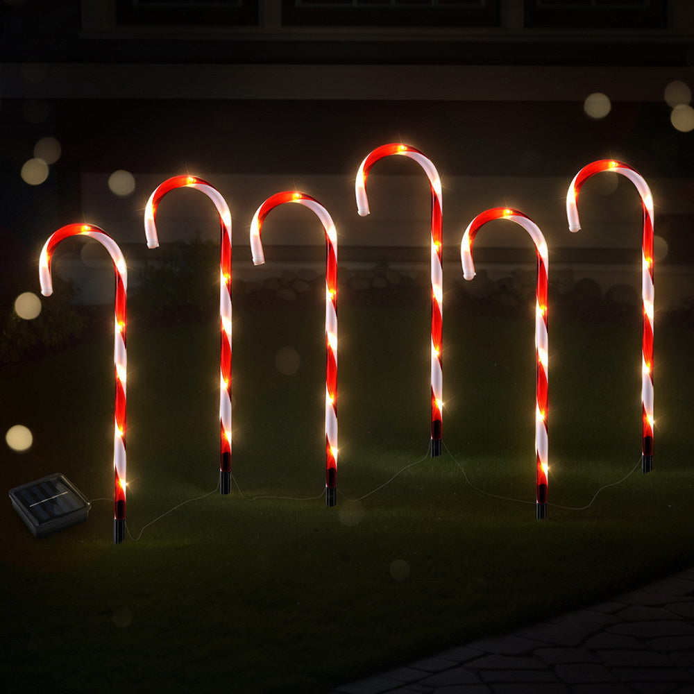 42 LED 6 PCS Christmas Lights Path Ground Light Garden Decorations