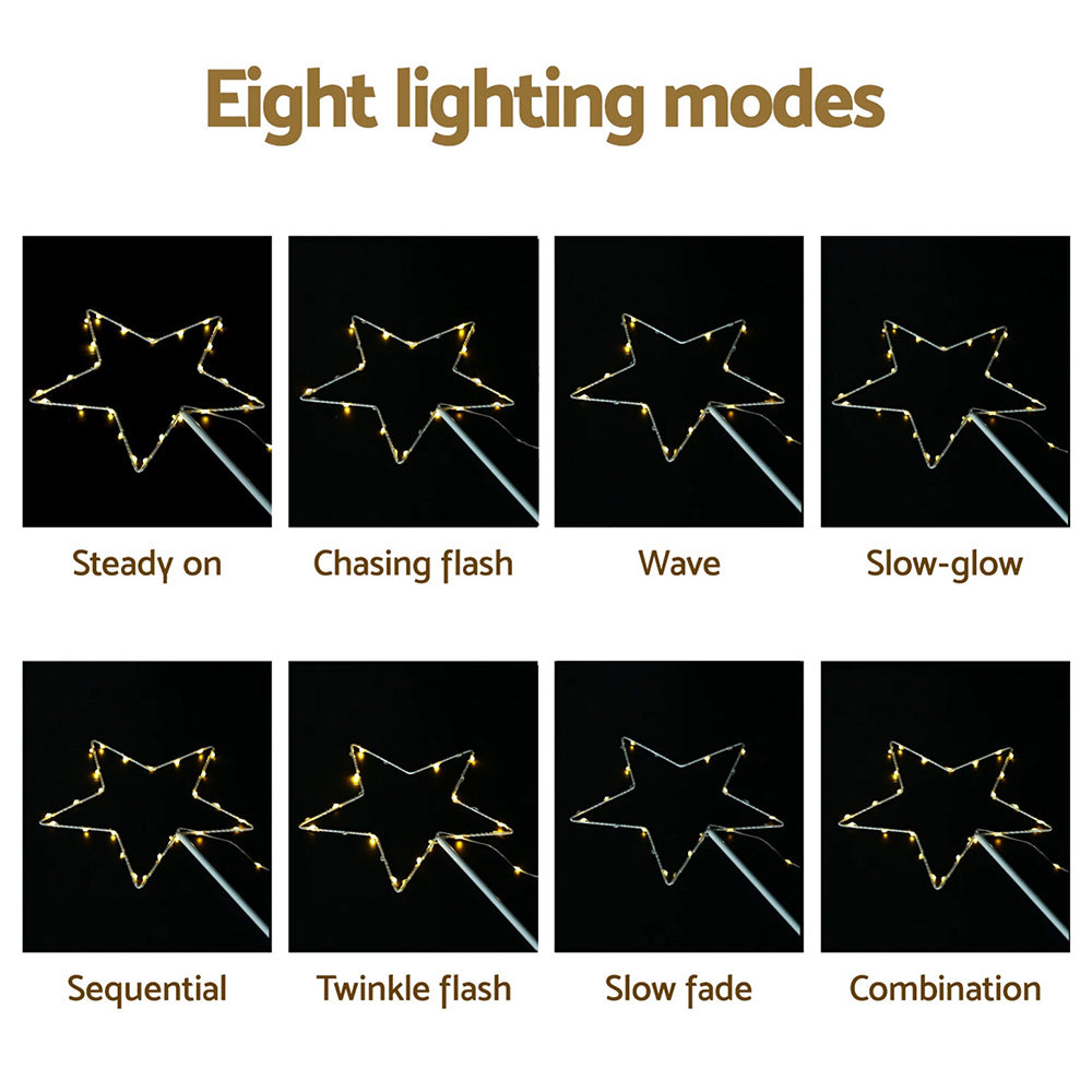 4 PCS Christmas Lights Path Ground Light Garden Decorations 144 LED