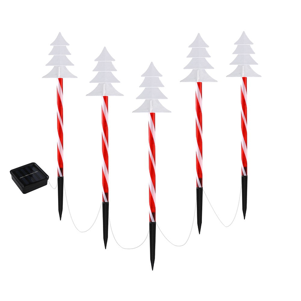 25 LED 5 PCS Christmas Lights Path Ground Light Garden Decorations