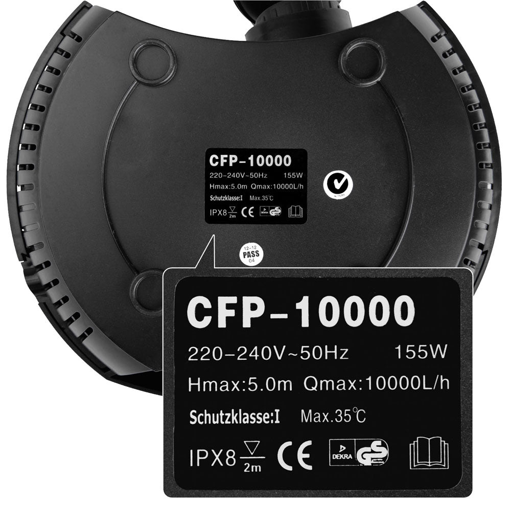 Aquarium Pump Fish Tank Water Submersible Fountain Pond Marine 10000L/H